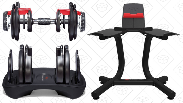 Bowflex SelectTech 552 Adjustable Dumbbells + Stand | $300 | Amazon